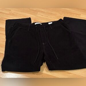 PacSun Black Corduroy‎ Cargo Pants